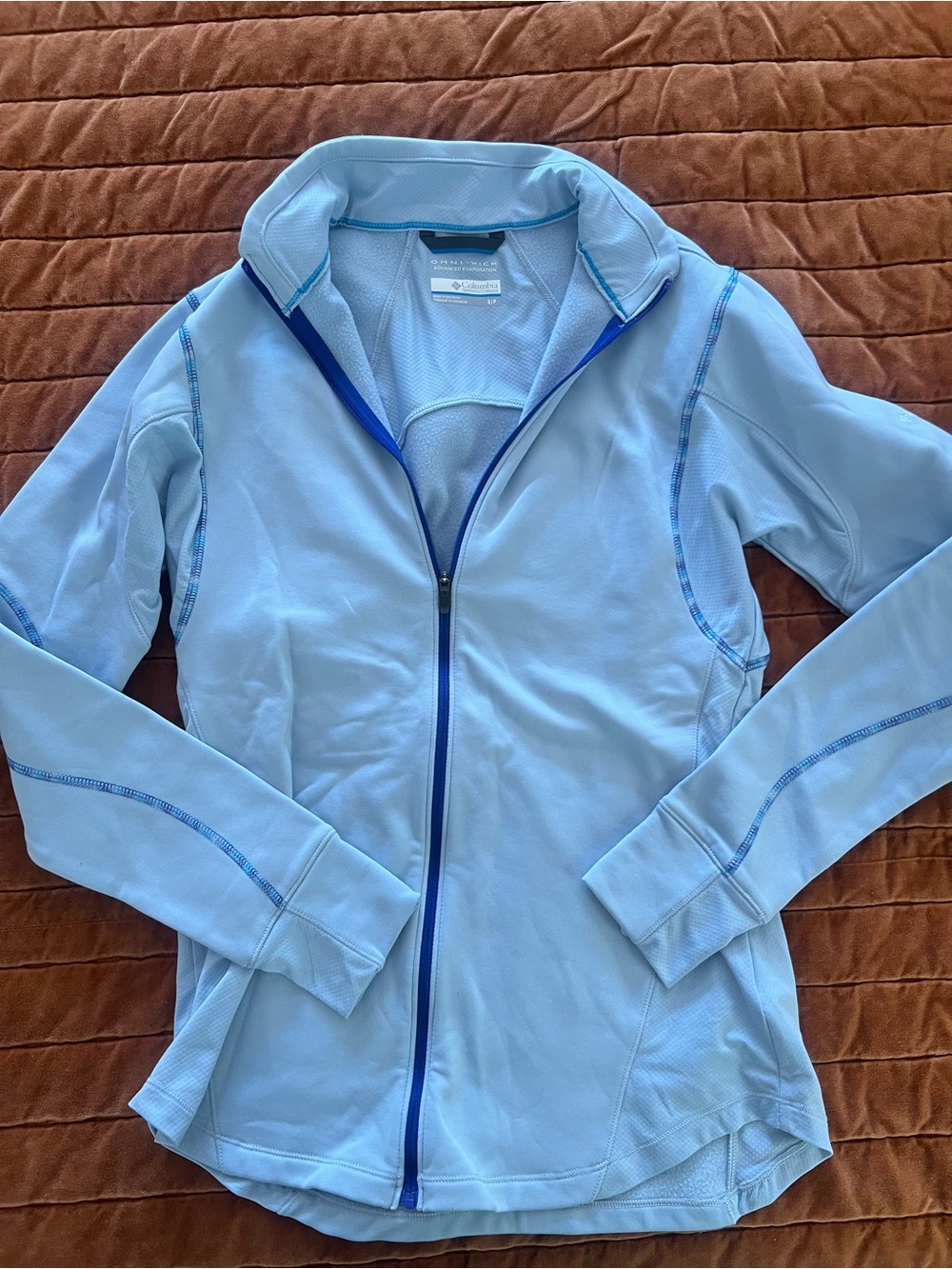 Columbia Light Blue Women's Zip-Up Utility Jacket